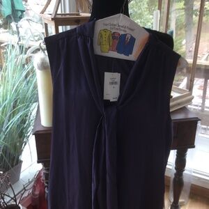 Banana Republic size XL deep purple/eggplant blouse